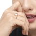 Ring Cabochon II, 14 Karat Rosegold, Rosenquarz Bild 4