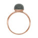 Ring Cabochon II, 14 Karat Rosegold, Grauer Mondstein Bild 2