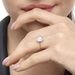 Ring Cabochon II, 14 Karat Rosegold, Sea Blue Chalzedon Bild 5