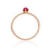Ring Cabochon, 14 Karat Rosegold, Rubin Bild 2