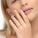 Ring Petite, White Diamond, 14 Karat Rosegold Bild 3