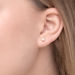 Ohrstecker Perle, 4mm, 14 Karat Weigold Bild 3