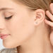 Ohrstecker Herz, 14 Karat Weigold Bild 2