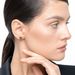 Ohrstecker Disc 8 mm, 14 Karat Rosegold Bild 2