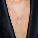 Halskette Circle Gro mit Diamanten, 18 Karat Rosegold Bild 2