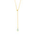 Y-Halskette Gem Drop, Aqua Chalzedon, 18 Karat Gelbgold vergoldet Bild 2