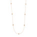 Lange Halskette Clover Charm, 18 Karat Rosegold vergoldet Bild 2