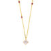 Halskette Flying Gems, Rosenquarz, 18 K Gelbgold vergoldet Bild 2