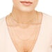 Silber Halskette, BIG SQUARE, Rosegold Bild 4