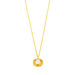 Halskette Muschel mit Perle, 18 K Gelbgold vergoldet Bild 2