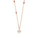 Halskette Flying Gems, Rosenquarz, 18 K Rosegold vergoldet Bild 2