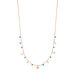 Halskette Platelet Trkis, 18 Karat Rosegold vergoldet Bild 2