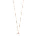 Halskette Solitr, Rosenquarz, 18 K Rosegold vergoldet Bild 2