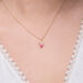Halskette Pink Valentine, 18 K Gelbgold vergoldet Bild 4
