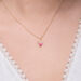 Halskette Pink Valentine, 18 Karat Gelbgold vergoldet Bild 4