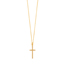 Halskette Kreuz mit Zirkonia, 18 K Gelbgold vergoldet Bild 2