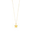 Halskette Star-Disc, matt, Gelbgold vergoldet Bild 2