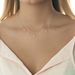 Halskette Rain Drop, 18 Karat Rosegold vergoldet, Perle Bild 3