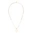 Glckshalskettchen Fatima's Hand, 18 K Gelbgold vergoldet, Beige Bild 2