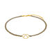 Choker Brezn mit Zirkonia, 18 Karat Gelbgold vergoldet, Nude Bild 2