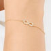 Armkette Infinity mit Diamanten, 18 Karat Gelbgold Bild 3