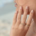 Ring Bohemian, 18 K Gelbgold vergoldet, Aqua Calzedon, Gre 56 Bild 2