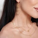 Lange Halskette Clover Charm, 18 Karat Gelbgold vergoldet Bild 5