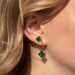Ohrstecker Clover Gem, Malachit, 18 Karat Gelbgold vergoldet Bild 3