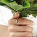 Verlobungsring mit Baguette Diamanten, 14 Karat Rosegold Bild 2