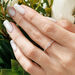 Verlobungsring mit Diamanten, Tiny Baguette, 14 Karat Gelbgold 