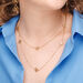 Lange Halskette Clover Charm, 18 Karat Gelbgold vergoldet Bild 4