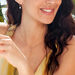 Y-Halskette Flying Pearls, 18 Karat Gelbgold vergoldet Bild 3