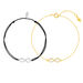 Partner Armb�nder, INFINITY, Diamanten, 18 Karat Wei�gold & Gelbgold Bild 3