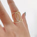 Silber Double C Ring, Rosegold Bild 4