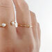 Silber Ring mit Zirkonia, Rosegold Bild 4