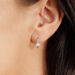 Creolen Pave II, 14 Karat Rosegold Bild 4