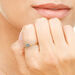 Ring London Blue Topaz SQUARE, 14 Karat Gelbgold, Gr.52 Bild 3