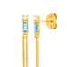 Ohrhänger Glamour, Blue/White Topas, 18 K Gelbgold vergoldet Bild 2