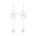 Ohrhnger Clover Charm, Aqua Chalzedon, 925 Sterlingsilber Bild 2