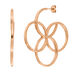 Creolen Clover Charm, gro, 18 K Rosegold vergoldet Bild 2