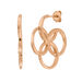 Creolen Clover Charm, klein, 18 K Rosegold vergoldet Bild 2