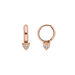 Mini Creole Single Stud, 18 K Rosegold vergoldet Bild 2