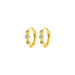 Creole Three Gems, Blauer Topas, 18 K Gelbgold vergoldet Bild 2