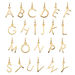 Buchstaben Creole, 18 K Gelbgold vergoldet, A Bild 3