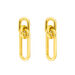 Silber Ohrhnger, Gelbgold, Karabiner Bild 2