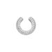 Silber Earcuff, PAVE Weiss, Silber Bild 3