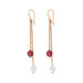 Ohrhnger Gorgeous Gems, 18 K Rosegold vergoldet Bild 2