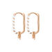 Silber Creole, Rosegold, Neon Twist Bild 2