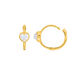 Creolen VALENTINE, Mondstein, 18 Karat Gelbgold vergoldet Bild 4