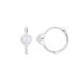 Creolen VALENTINE, Mondstein, 925 Sterlingsilber Bild 3